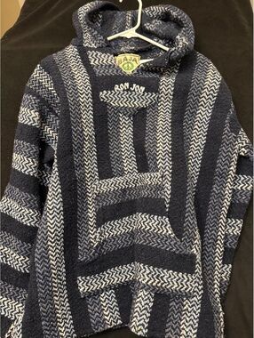Baja Joe Ron Jon Hooded Pullover Sweater Medium